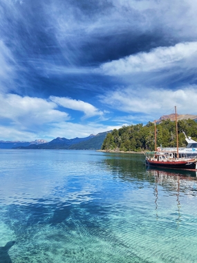 巴塔哥尼亚湖泊风光摄影图片